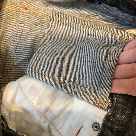 FUBU Limited Edition Men’s Jeans Black Denim Flags 38x34 Streetwear - Picture 12 of 13